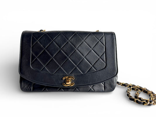 CHANEL Lambskin Diana Flap Bag Medium Bag