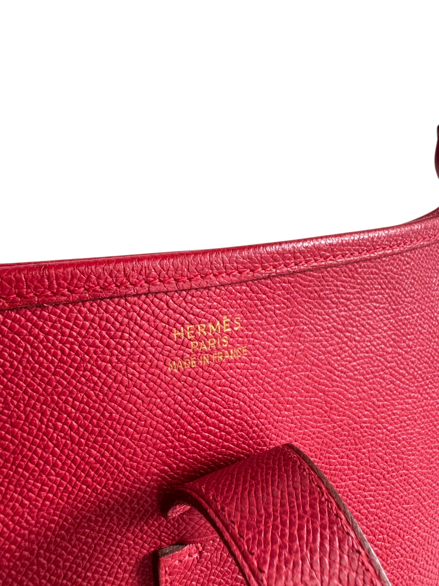 HERMES Courchevel Evelyne GM Rouge