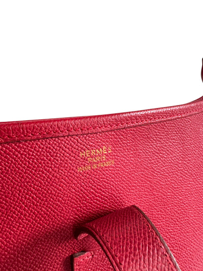 HERMES Courchevel Evelyne GM Rouge