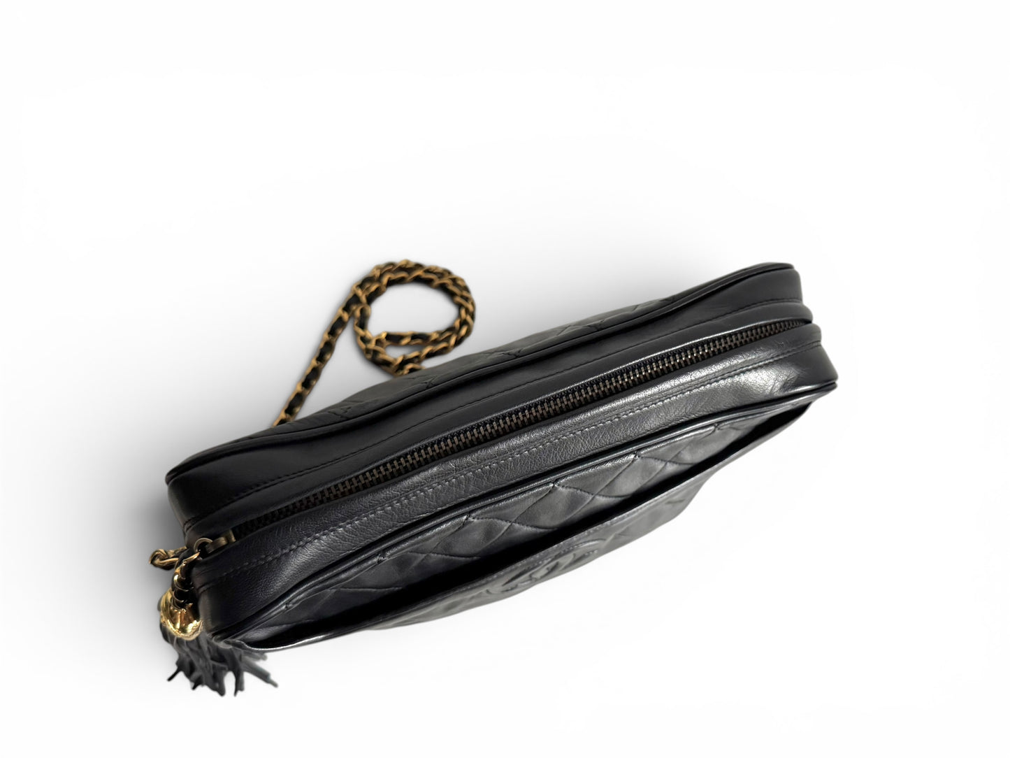 CHANEL Vintage Quilted Camera Bag