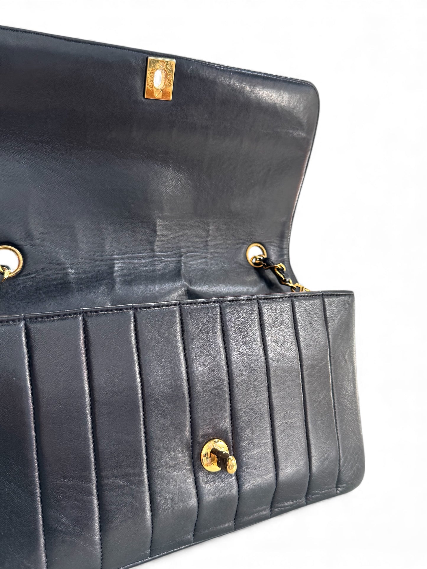 CHANEL Lambskin Vertical Flap Bag