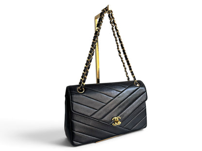 Chanel Medium Chevron Flap Bag