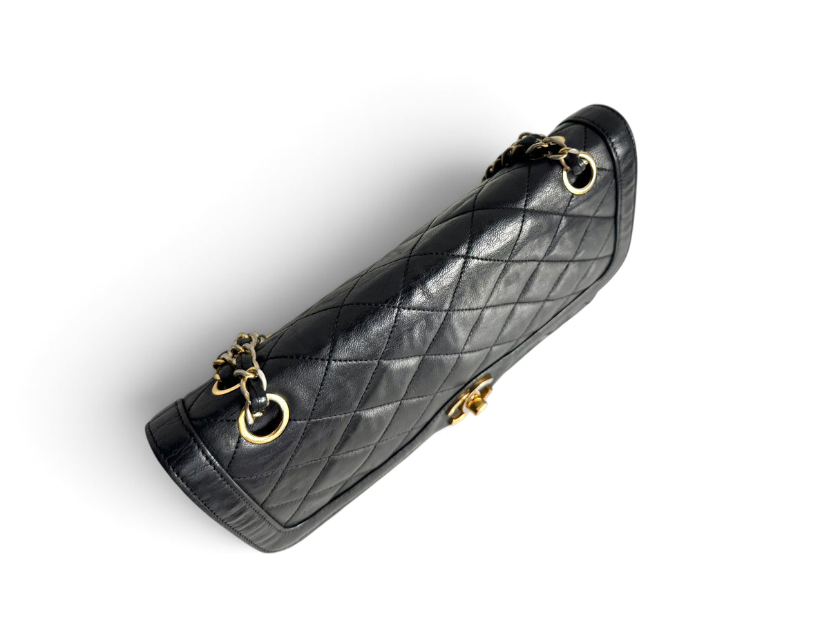 CHANEL Lambskin Quilted Medium Double Flap