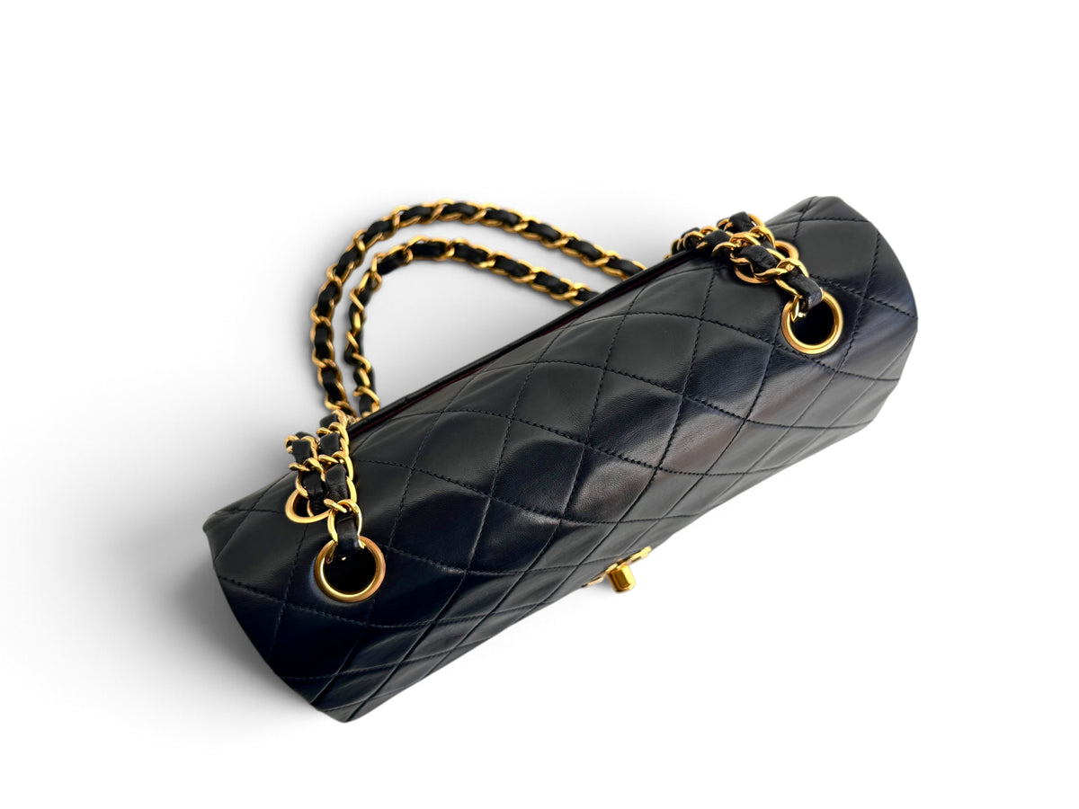 CHANEL Lambskin Quilted Small Double Flap