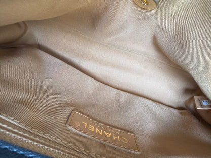 CHANEL Calfskin Curve Flap Bag