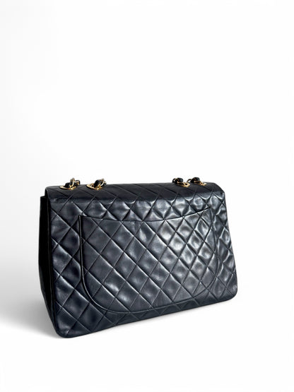 CHANEL Lambskin Quilted XL Jumbo Single Flap
