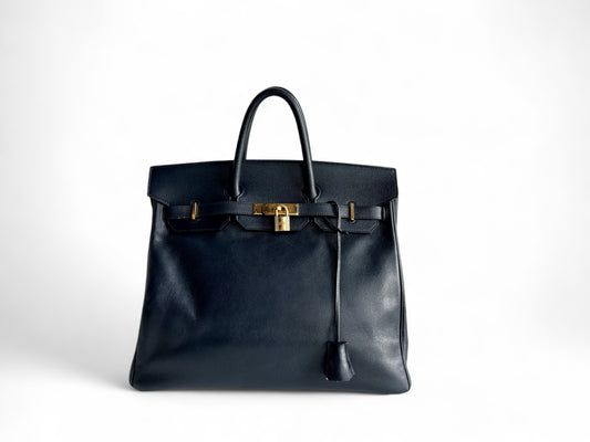 Hermès HAC Haut à Courroies 36 Courchevel Gold Hardware