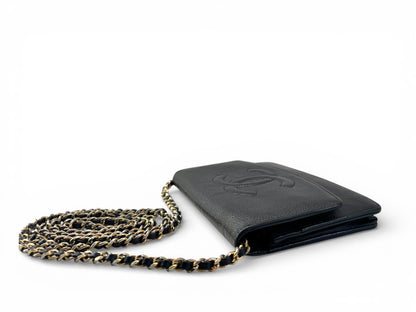 CHANEL Caviar Timeless CC Wallet On Chain WOC