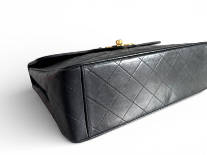 CHANEL Lambskin Quilted XL Jumbo Single Flap Bag