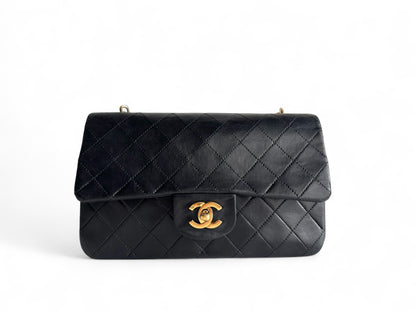 Chanel Lambskin Matelasse Flap Chain Handle Bag