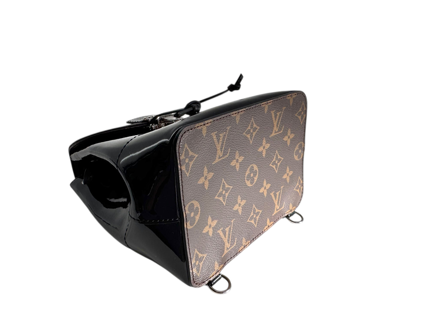 LOUIS VUITTON Patent Monogram Hot Springs Backpack