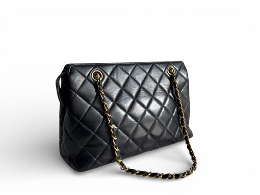 CHANEL Lambskin Quilted Shoulder Bag