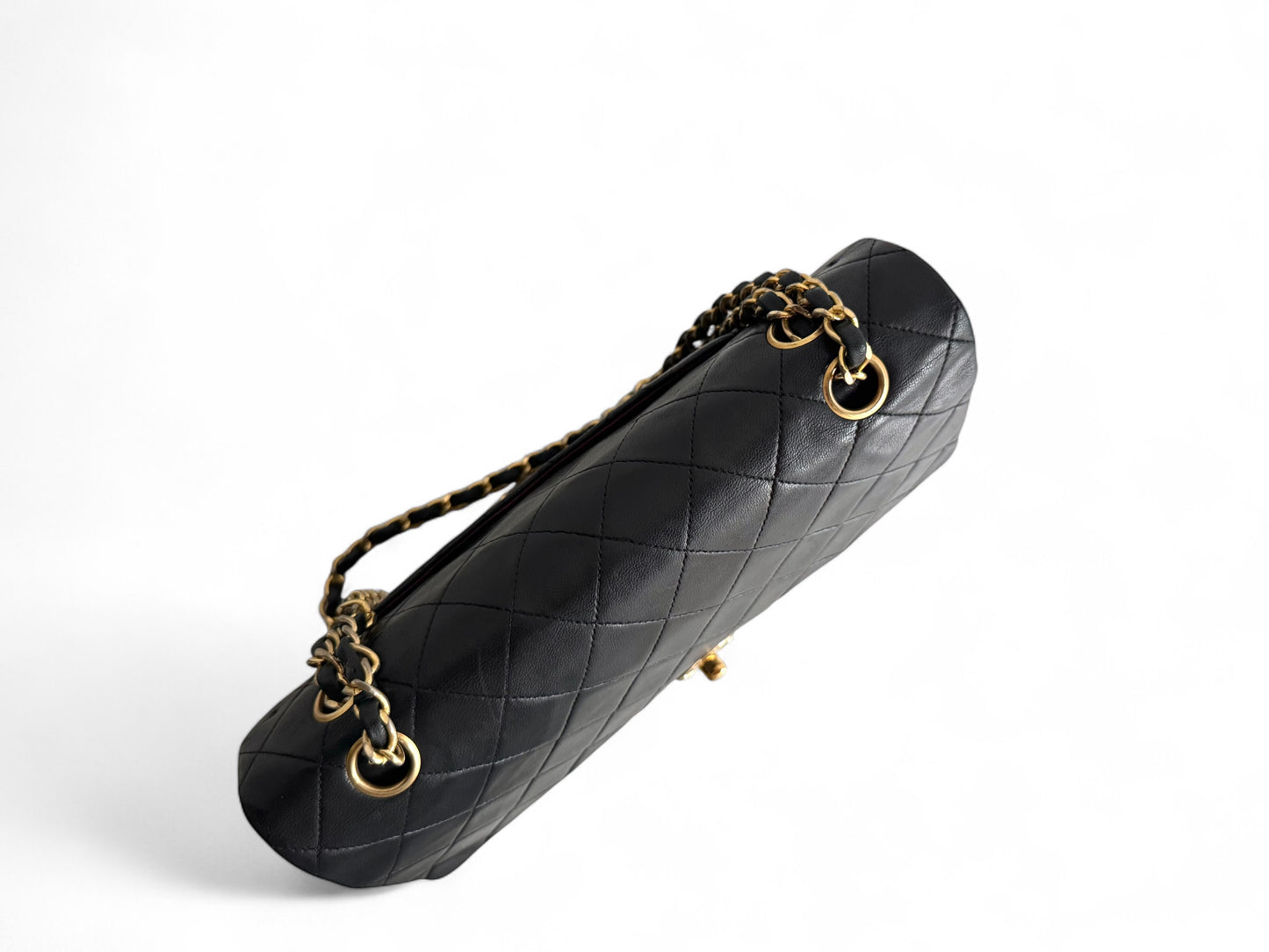 CHANEL Matelasse Double Flap Bag Black