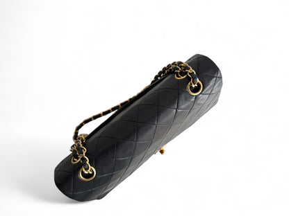 CHANEL Matelasse Double Flap Bag Black