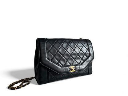 CHANEL Lambskin Black Flap Bag