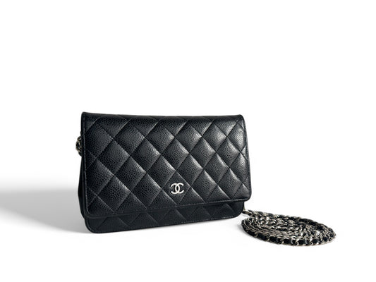 CHANEL Caviar Quilted Wallet on Chain WOC