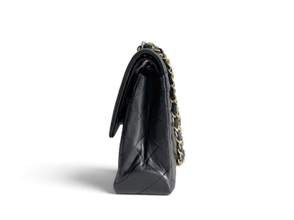 CHANEL Lambskin Quilted Medium Double Flap