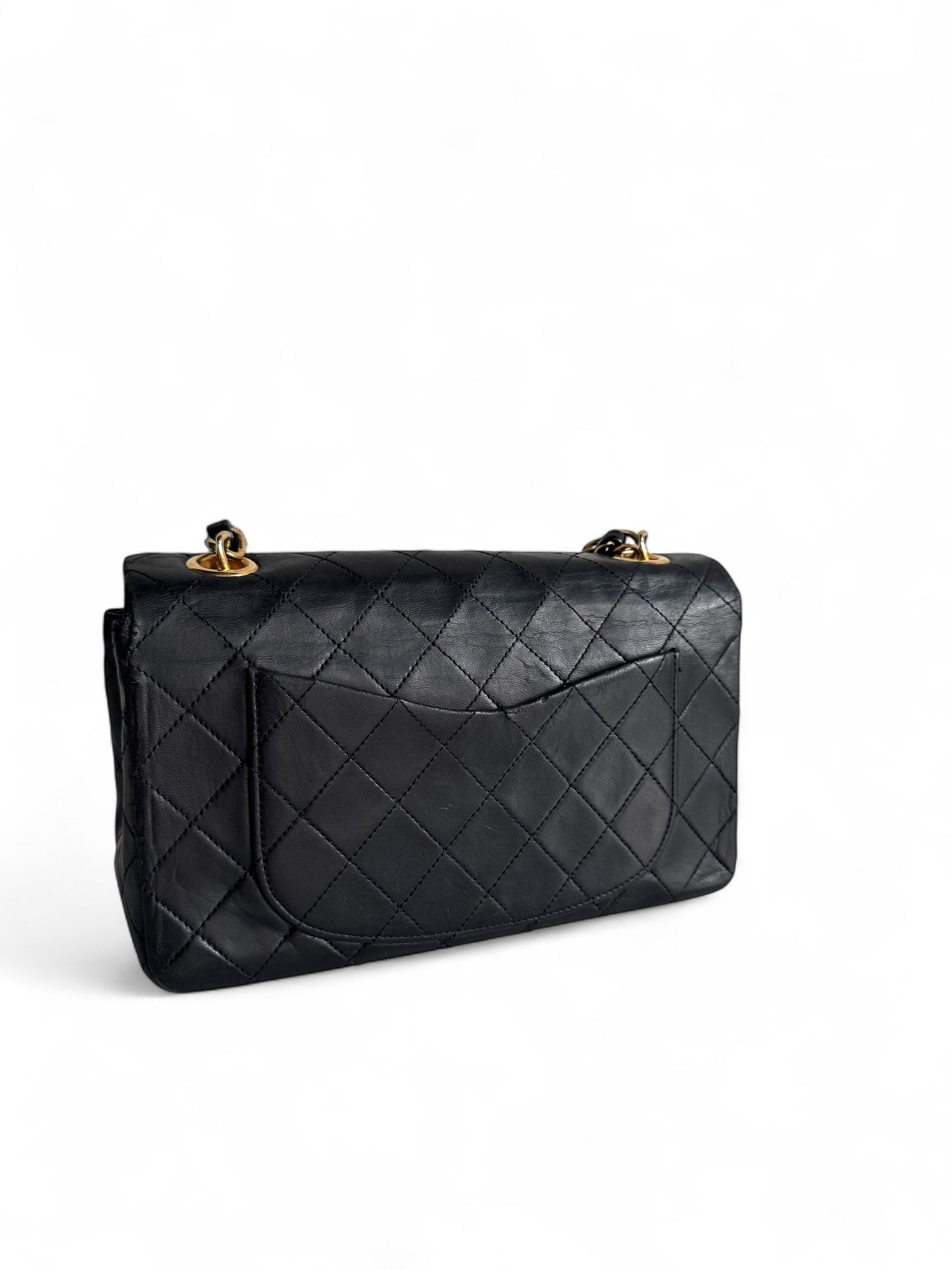 Chanel Lambskin Matelasse Flap Chain Handle Bag