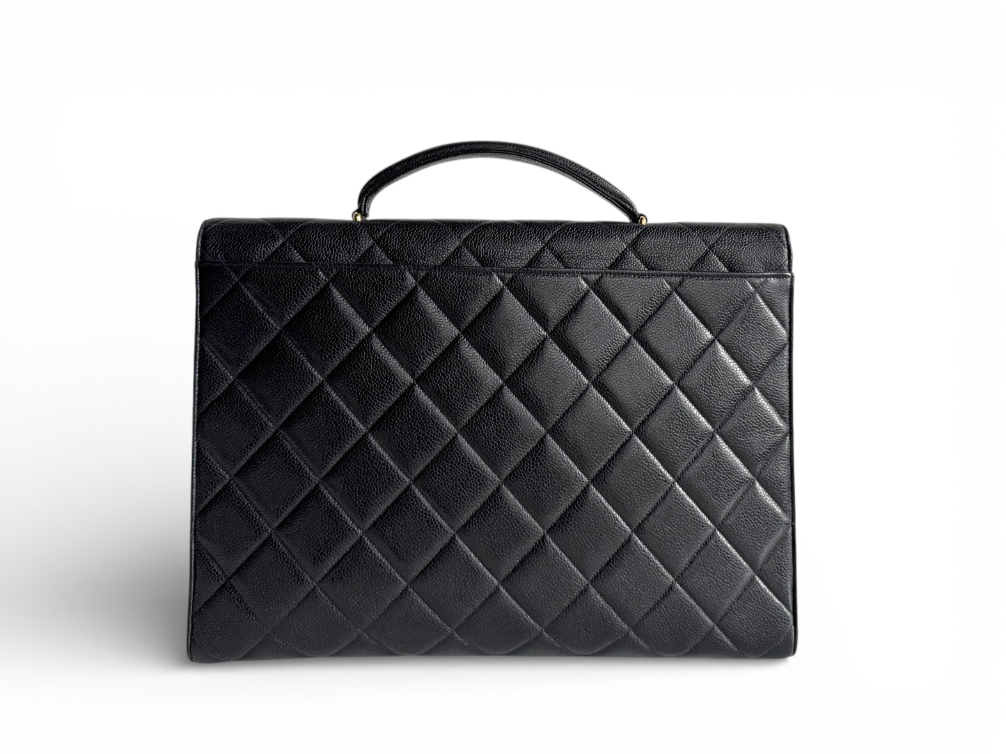 CHANEL Caviar Quilted Briefcase Laptop Bag