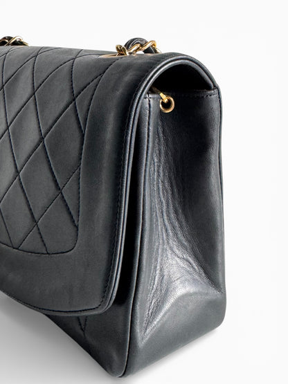 CHANEL Lambskin Diana Quilted Medium Single Flap