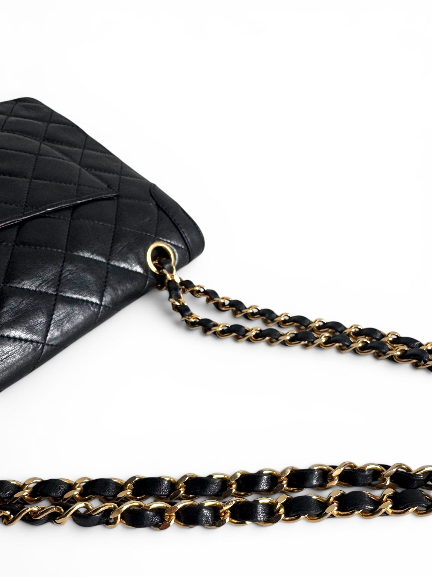 CHANEL Lambskin Quilted Medium Double Flap