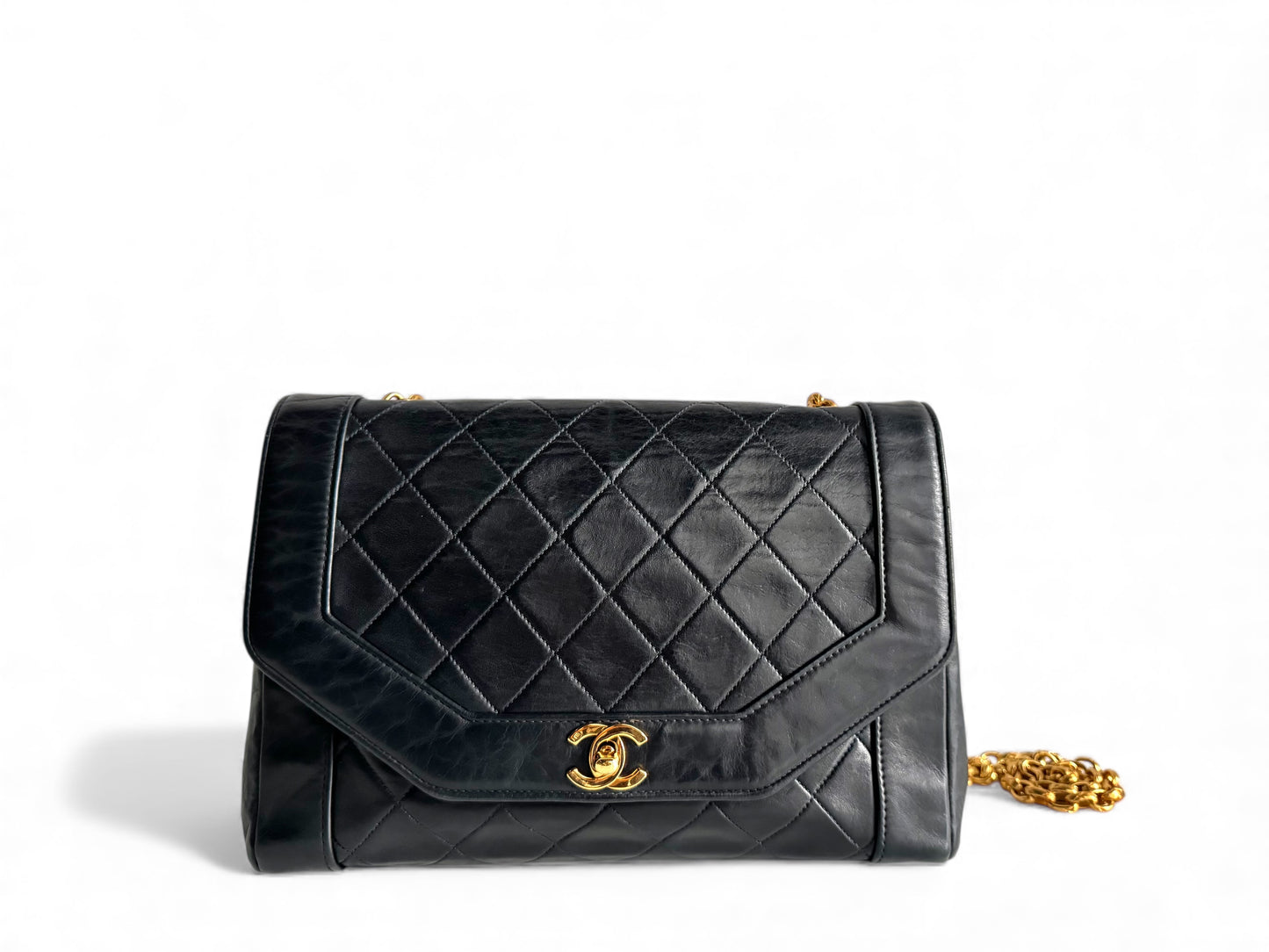 CHANEL Lambskin Diana Crossbody Bag