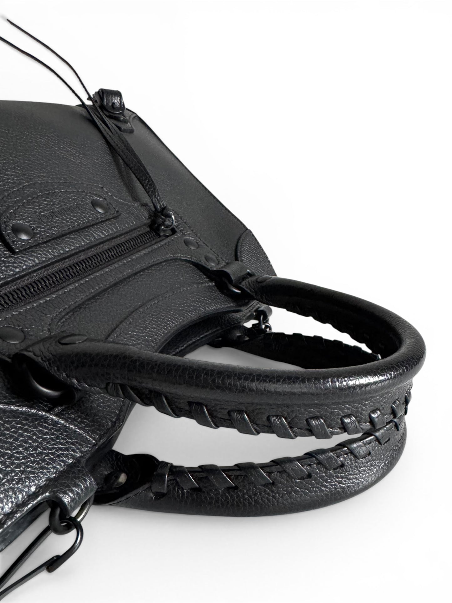 BALENCIAGA Grained Calfskin Neo Classic Black Hardware S City