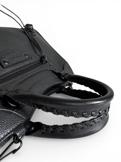 BALENCIAGA Grained Calfskin Neo Classic Black Hardware S City