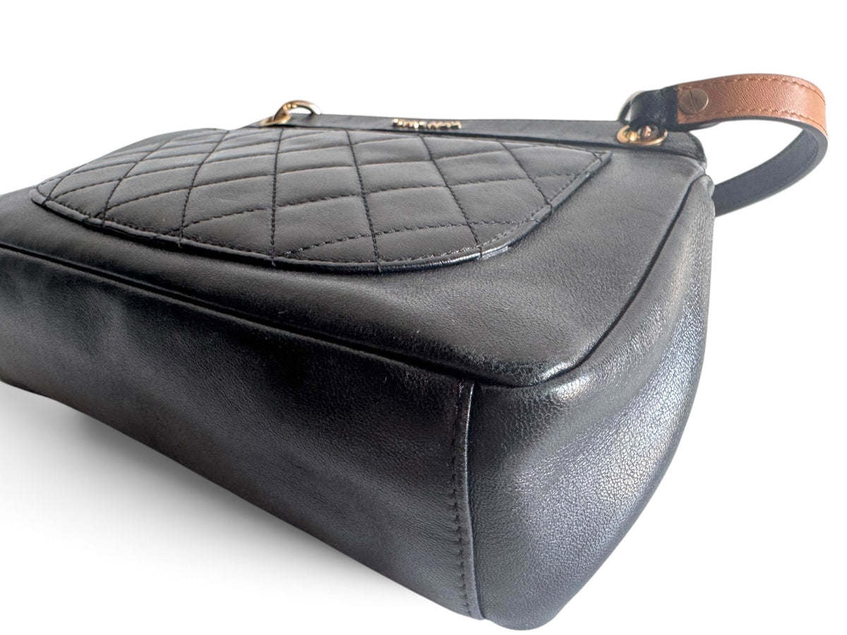 CHANEL Calfskin Curve Flap Bag