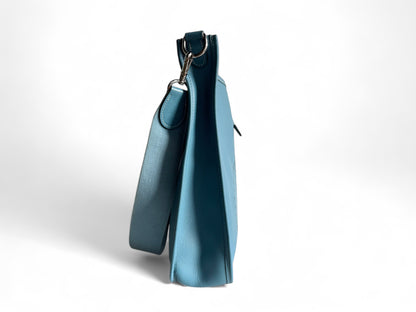 HERMES Courchevel Evelyne GM Blue Jean