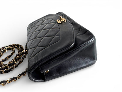 CHANEL Small Lambskin Quilted Diana Flap