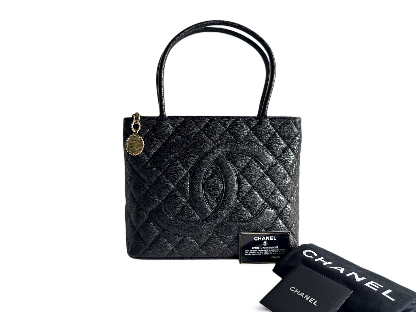 CHANEL Caviar Quilted Medallion Tote