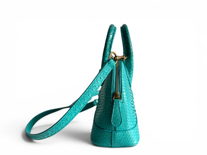 BALENCIAGA Python Ville XXS Top Handle Bag