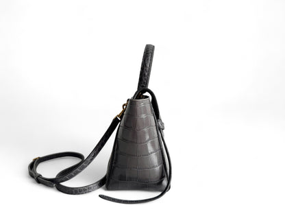 CELINE Calfskin Crocodile Embossed Nano Belt Bag
