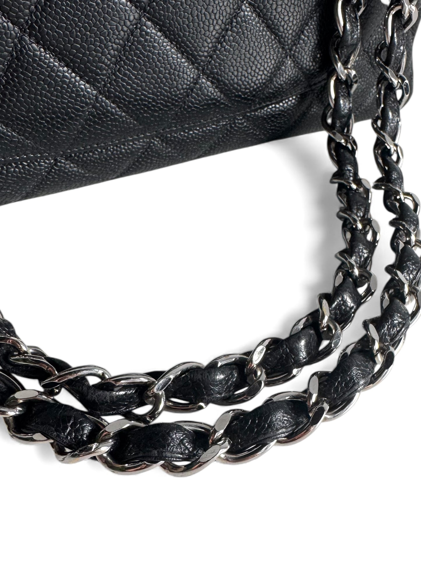 CHANEL Caviar Jumbo Single Flap Bag