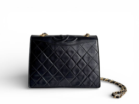 CHANEL Lambskin Quilted Small CC Single Flap Bag
