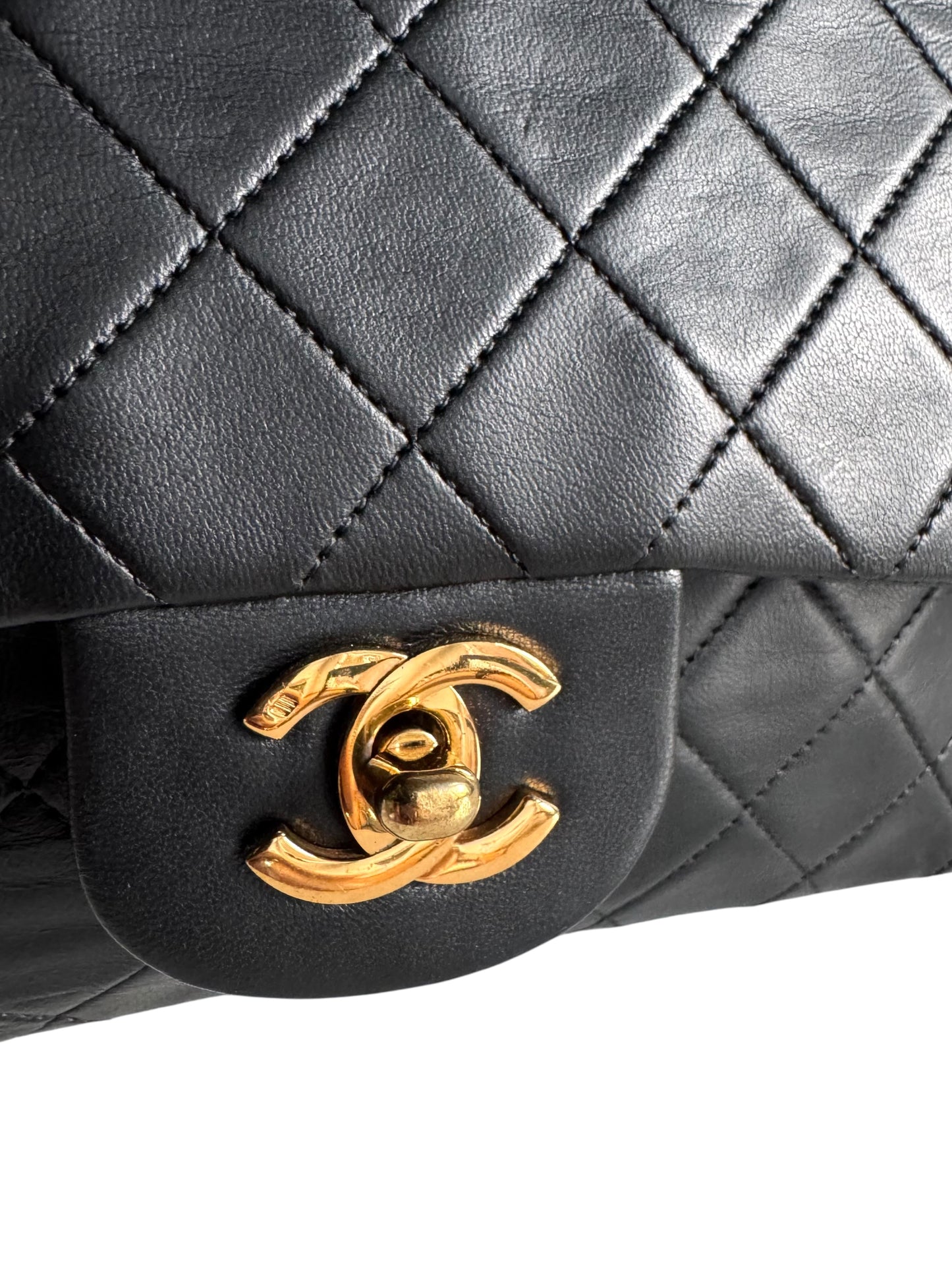 CHANEL Lambskin Quilted Small Double Flap