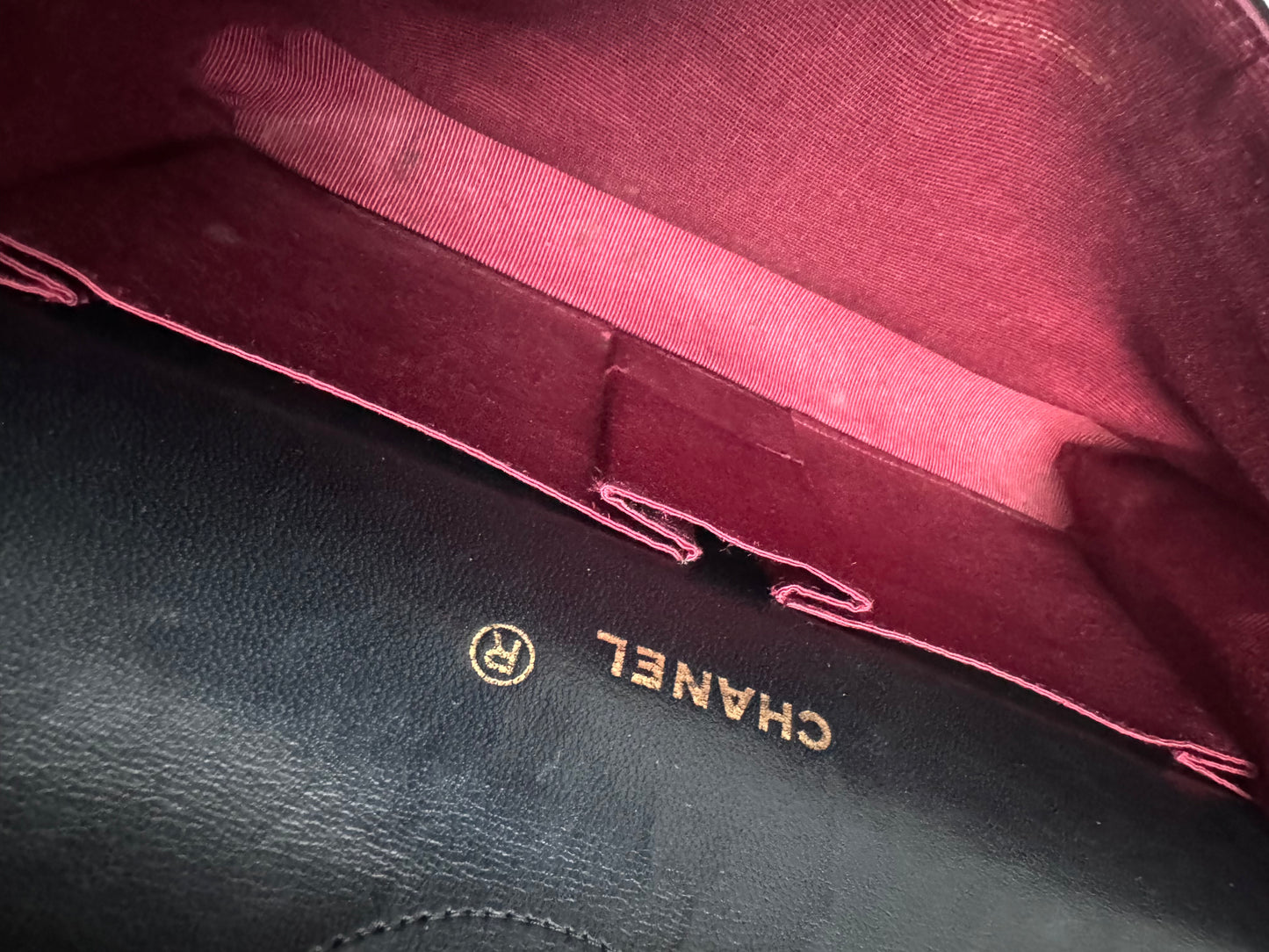 CHANEL Lambskin Medium Mademoiselle Double Flap