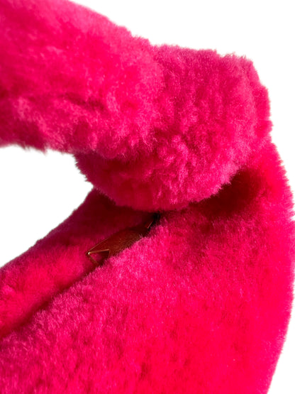 Bottega Veneta Jodie Mini Faux Fur Pink