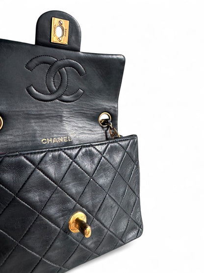 CHANEL Lambskin Mini Square Classic Single Flap Bag