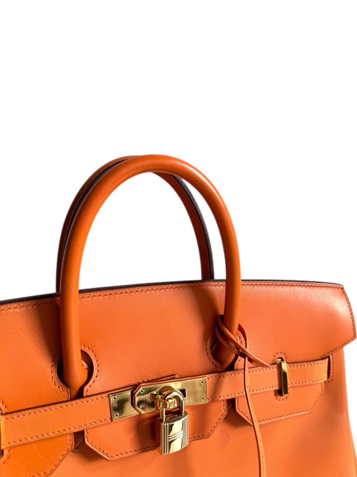 HERMES Box Calfskin Leather HAC Birkin 32