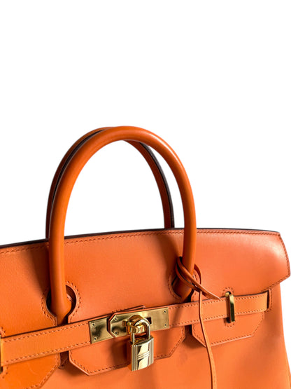 HERMES Box Calfskin Leather HAC Birkin 32