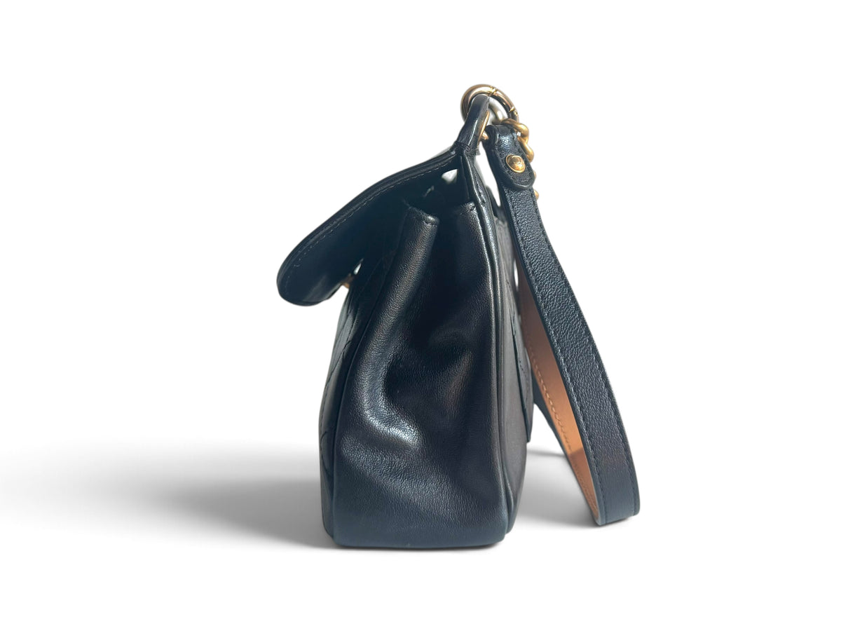 CHANEL Calfskin Curve Flap Bag