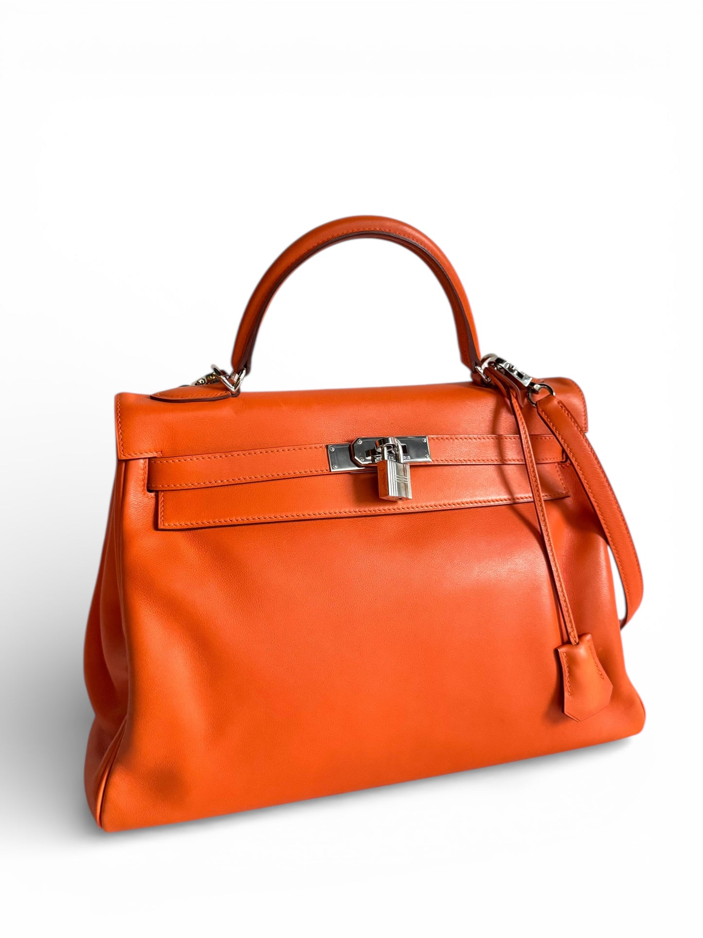 HERMÈS Kelly 32 Gulliver Orange