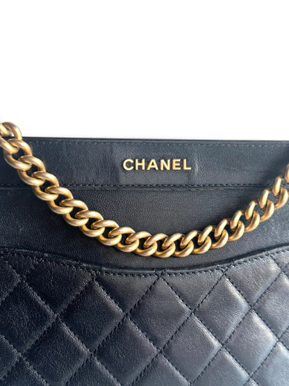 CHANEL Calfskin Curve Flap Bag