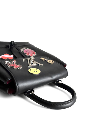 LOUIS VUITTON My Lockme Mini Pins Leather Backpack