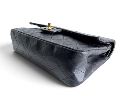 CHANEL Lambskin Quilted Medium Double Flap