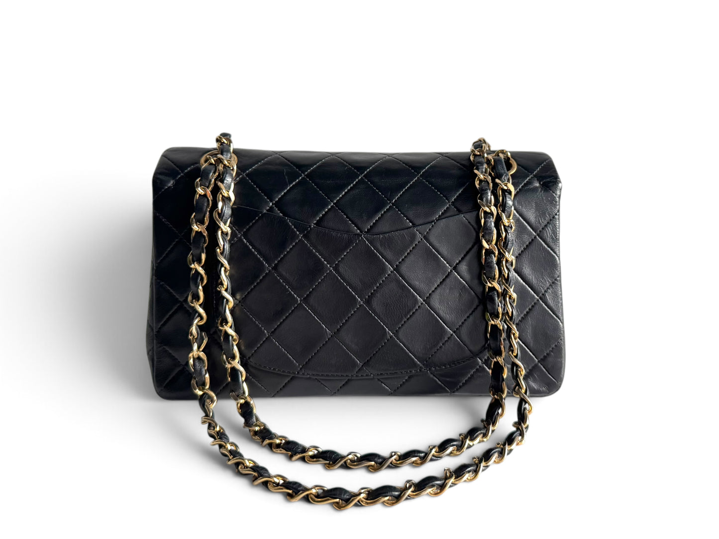 CHANEL Lambskin Quilted Small Double Flap