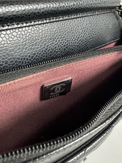 CHANEL Caviar Quilted Wallet on Chain WOC