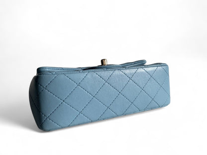 CHANEL Lambskin Quilted Mini Rectangular Flap